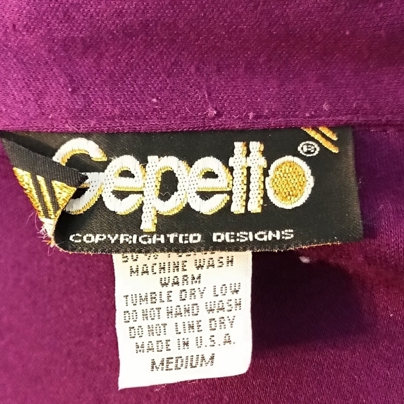 Vintage 80s Gepetto Women's Purple Track Suit size Medium - Picture 9 of 10